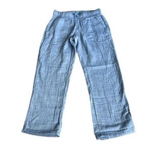 025 NWT Cat & Jack Chambray Elastic Drawstring Pants - Size: XS (4/5)